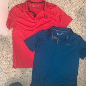 Under Armour boys performance golf polo shirts Y-L